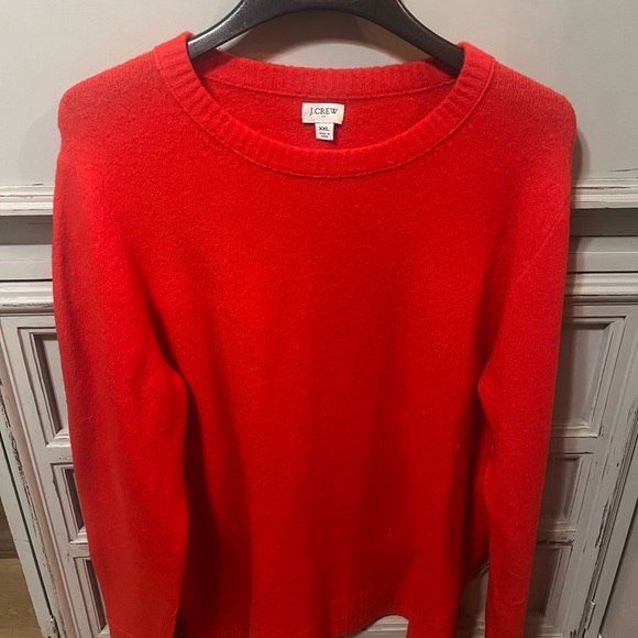 J. Crew Sweaters - J. Crew Red Crew Neck Sweater